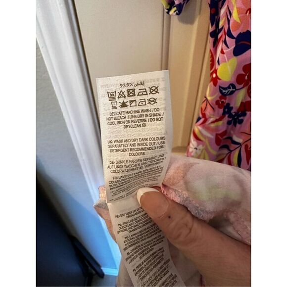 Boden Amanda Jersey Stretchy Midi Floral Print Dress Women Size 10 Regular D0277 - Picture 13 of 13